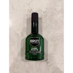 Brut Classic Splash-On Long-Lasting Fragrance For Men 7 fl oz Green Bottle 207ml